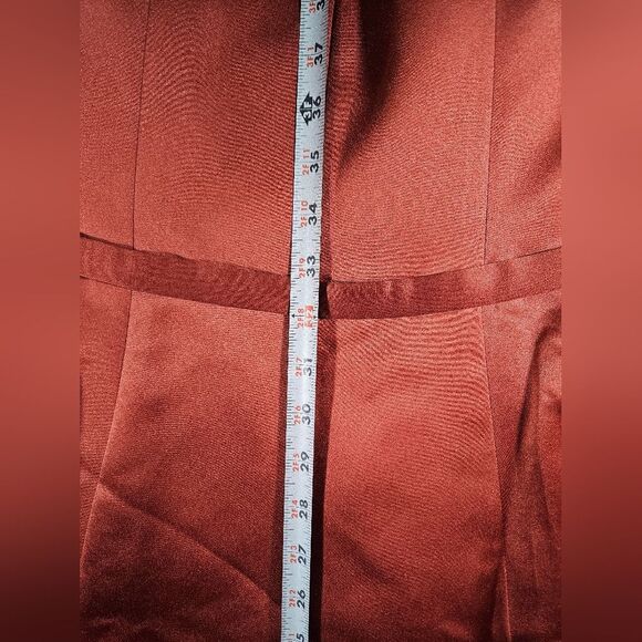 NWT David's Bridal Designer Michaelangelo Strapless Cinnamon Colored Dress Size2 - Picture 10 of 12